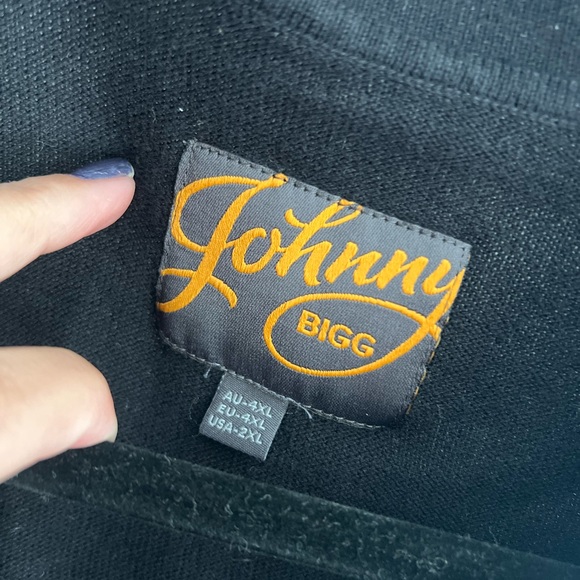 Johnny Big Black Braxton Splice striped polo sweater - Picture 3 of 5